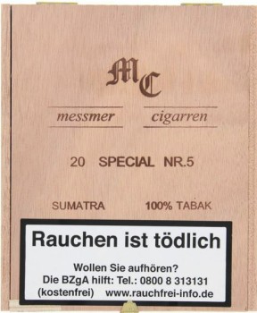 Messmer MC Special No 5 Sumatra Zigarren